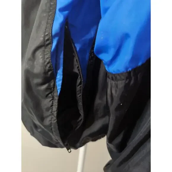 Vintage 90s Nike Spell Out Swoosh colorblock zip up track jacket lg - Picture 8 of 9